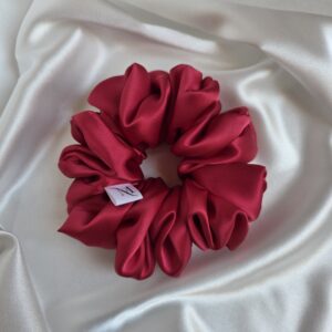 Jedwabna scrunchie Raspberry M