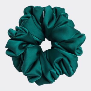 scrunchie hunter green maxi